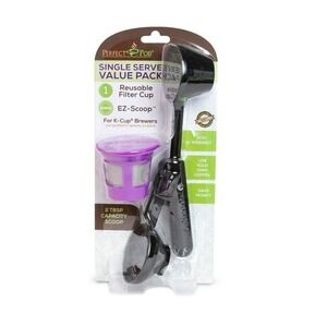 Pod Single Serve Filter Cup Value Pack 1 Reusable Filter E Z Scoop K Cup Keurig